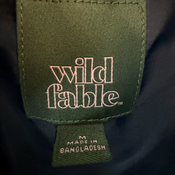 Wild Fable Dark Blue Snap Puffer Jacket - Picture 4 of 7